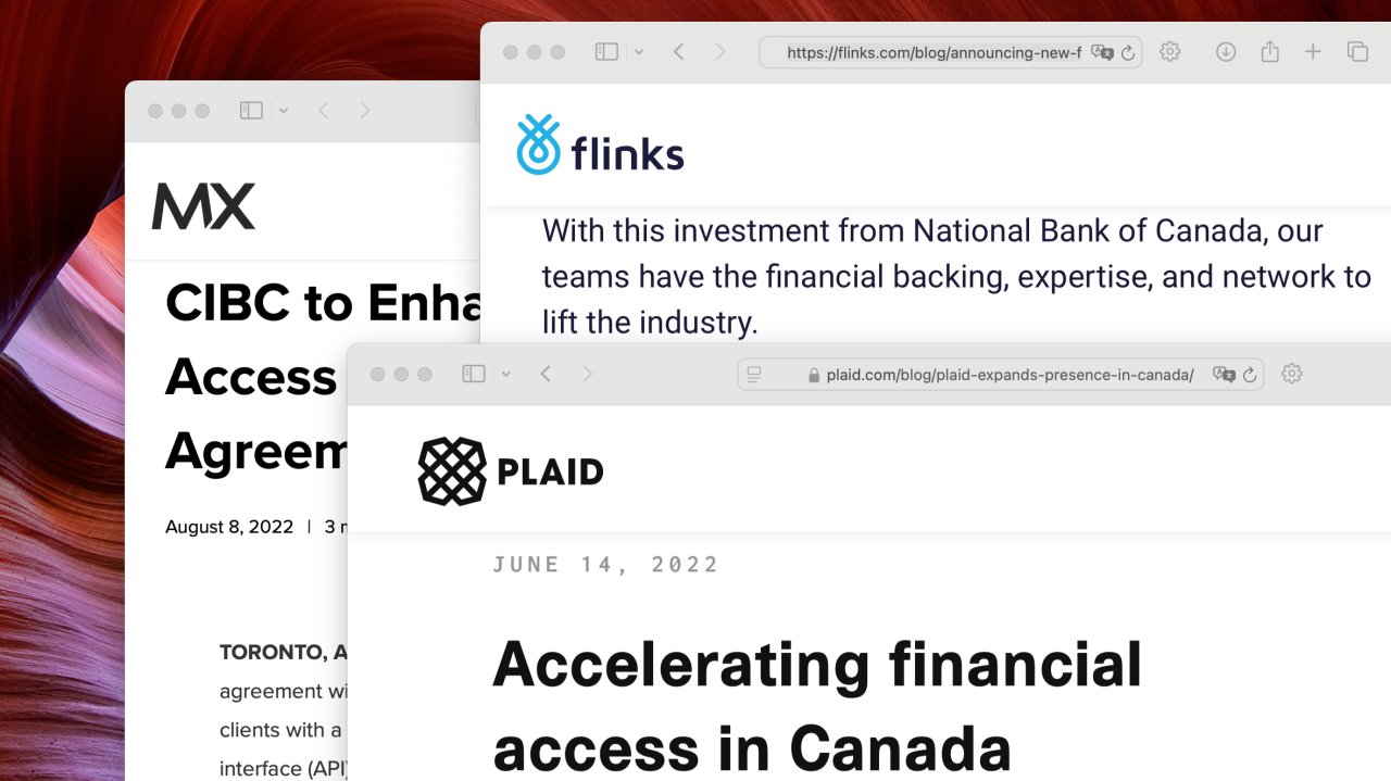 Canadian Banks keep us waiting while Canadian Fintechs keep on building.